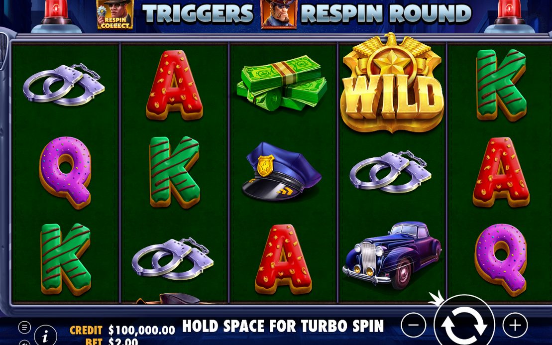 Basspel på 5 rullar och 3 rader med symboler