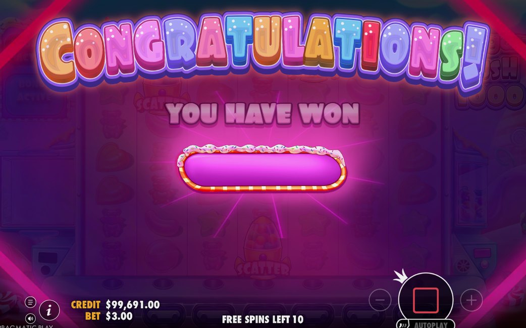 Ett fullt free spins-rutnät med ackumulerade multiplikatorer
